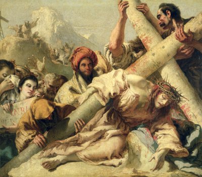 Kristi fall på vägen till Golgata, 1772 av Giovanni Domenico Tiepolo